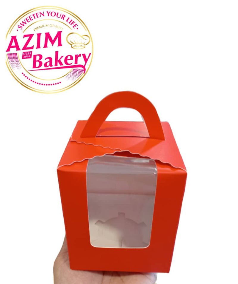 Cupcake Single Box With Holder (1PC)