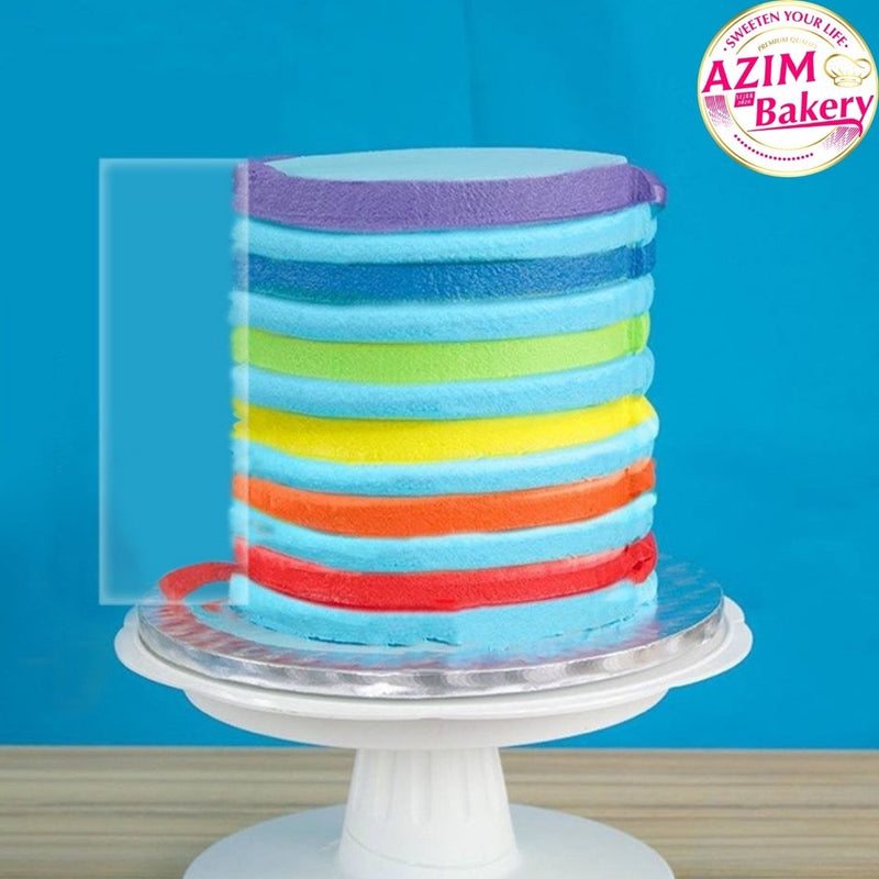 Acrylic Cake Scraper Smoother | Cake Edge Scraper | Cake Icing Frosting Buttercream Scraper Smoother by Azim Bakery