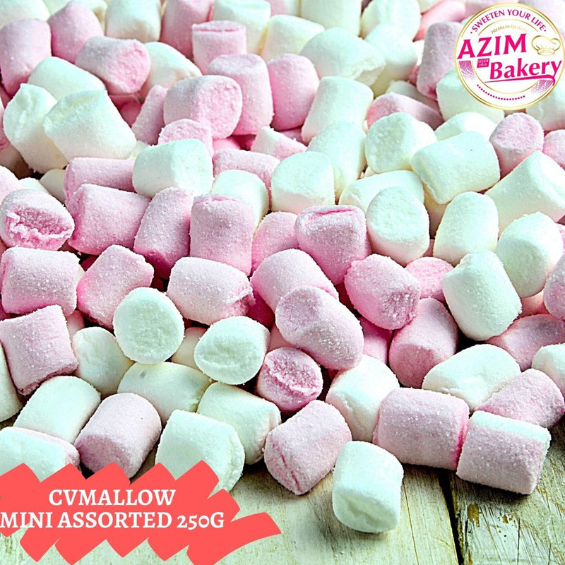 Marshmallow Cv Mallow 250G/1KG White Vanilla Marshmallow Twist Marshmallow Assorted Marshmallow Strawberry Marshmallow