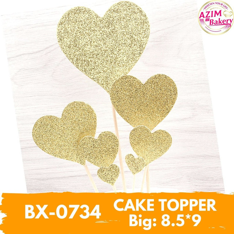 Cake Topper | Kek Topper | Love Cake Topper | Butterfly Cake Topper | Crown Cake Topper | Heart Topper by Azim Bakery