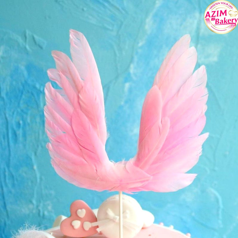 Feather Cake Topper (1Pc) Flurry Feather Cake Topper | Dream Catcher Cake Topper by Azim Bakery