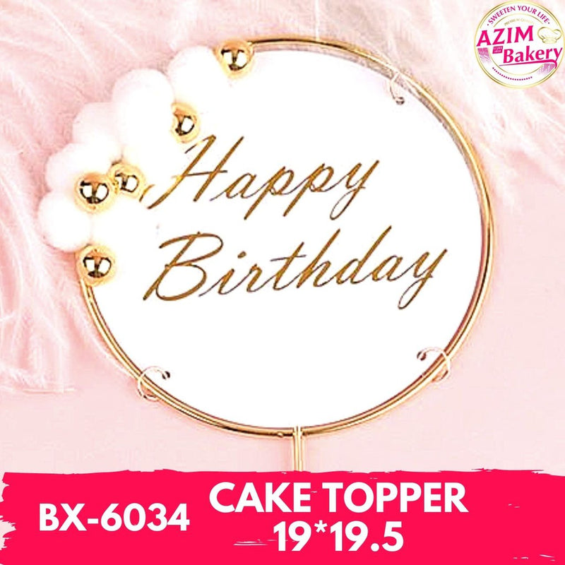 Happy Birthday Cake Topper by Azim Bakery