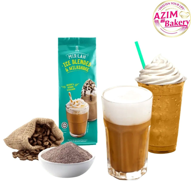 Ice Blended Gfb Mix-Lah Vanilla, Belgian Chocolate, Cappuccino, Latte, Green Tea Latt, Teh Ais, Durian, Mocha, Macchiato