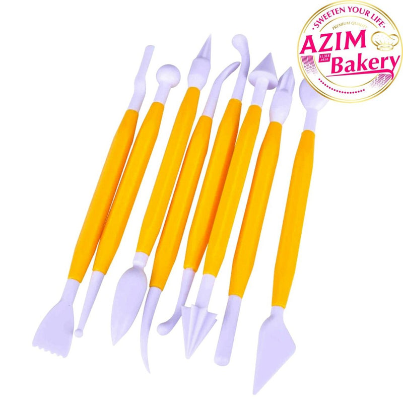 Clay Modelling Tools Set (8pcs) Fondant Cake Decorating Tools Fondant Clay Tools Alat Hiasan Kek Fondant by Azim Bakery