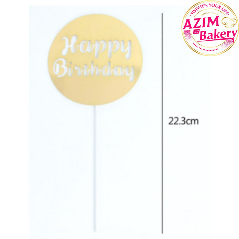 Happy Birthday Cake Topper by Azim Bakery