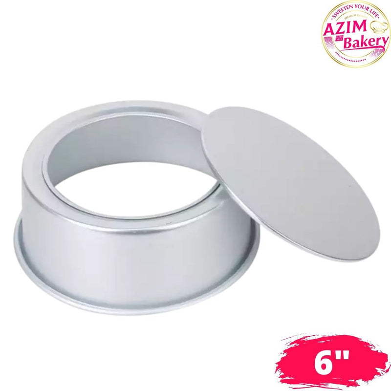 Loyang Bulat Loose Base 6" | Loose Base Mold | Round Cake Mould | Loyang Kek Bulat Tinggi by Azim Bakery