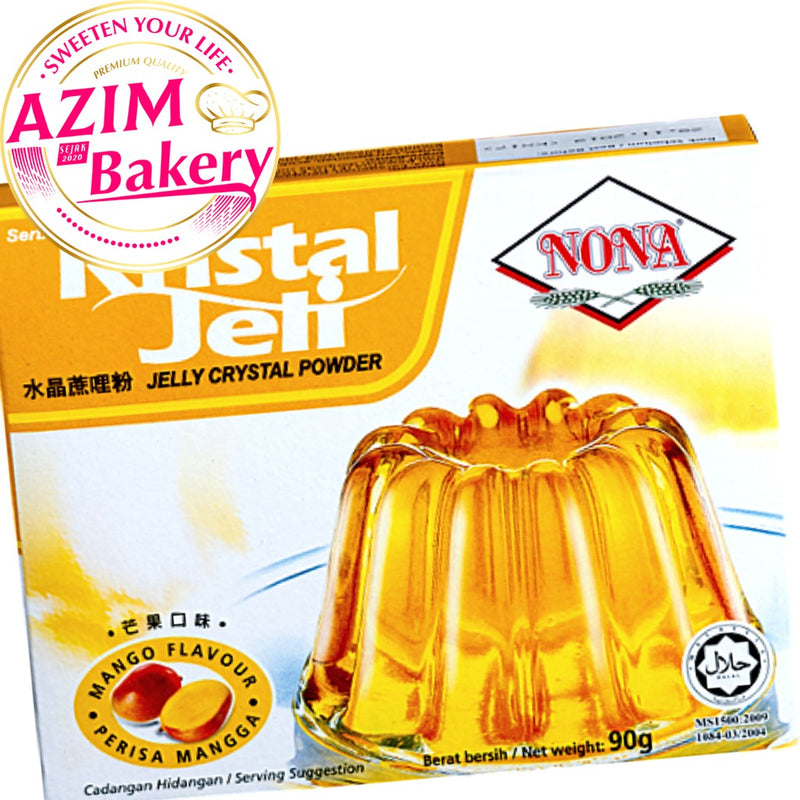 Nona Jelly 90g Blackcurrant | Lychee | Raspberry | Mango | Strawberry Assorted Flavor | Serbuk Agar Agar | Jelly | Jeli