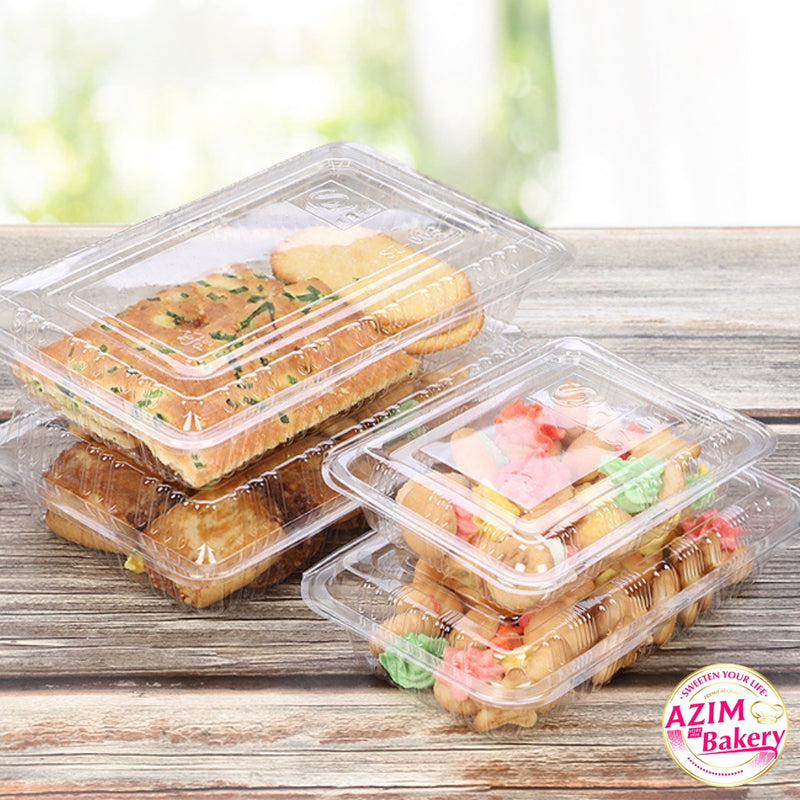 Bekas Makanan (50pcs | 100pcs) Bekas Kuih | Bekas Nasi | Transparent Lunch Box | Cs-05 by Azim Bakery