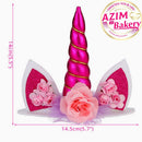 Unicorn Horn Cake Topper | Unicorn Party | Birthday Topper Unicorn Horn | Hiasan Kek | Cake Decoration by Azim Bakery