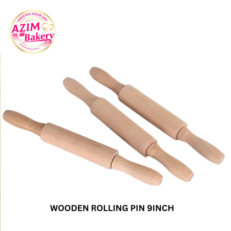 Mini Wooden Donut Rolling Pin Kitchen Cooking Baking Accessories/ 9inch / Rolling Pin Stick Kitchen tools by AZIM BAKERY