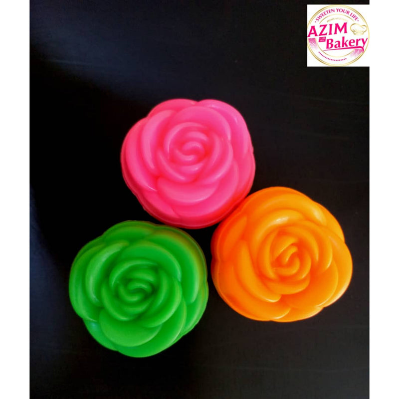 Acuan Jelly Rose KA9 / 10PCS  Acuan Agar | Acuan Kuih Bunga Ros | Acuan Puding | Acuan Jeli Rose Jelly Mould