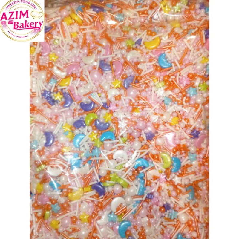 Mix Sprinkle | Mini Eyes Edible Sprinkle | Mix planet | Edible Sprinkles (Halal) by Azim Bakery