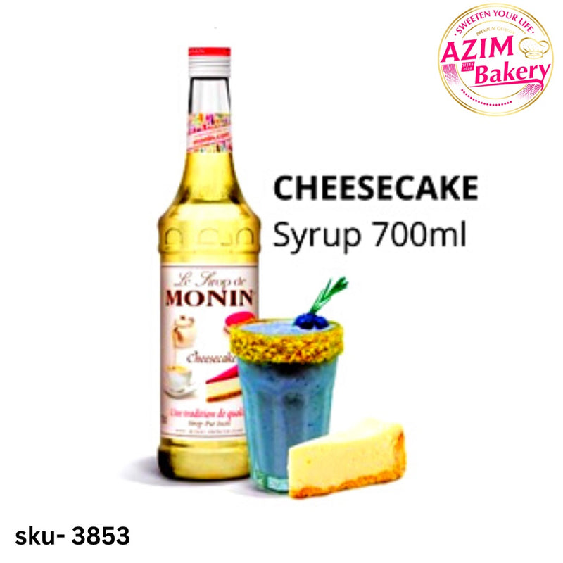 MONIN PREMIUM SYRUP CARAMEL | FRENCH VANILLA | ROASTED HAZELNUT | CHEESECAKE 700ML (HALAL) by AZIM BAKERY