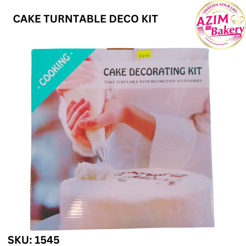 Cake Turntable | Turntable Rotating | Stand Cake | Meja Pemutar Kek | Cake Decorating Rotating Stand by Azim Bakery