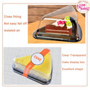 Kotak Kek/cheese Triangular Slice CAKE/CHEESE Cupcake Cases(50/25pcs)The Box Cover Cheese Cake Plastic Box/bekas makanan