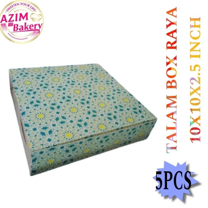 TALAM BOX RAYA PRINTED (W)/ TALAM BOX RAYA PRINTED (5pcs) BY AZIM BAKERY