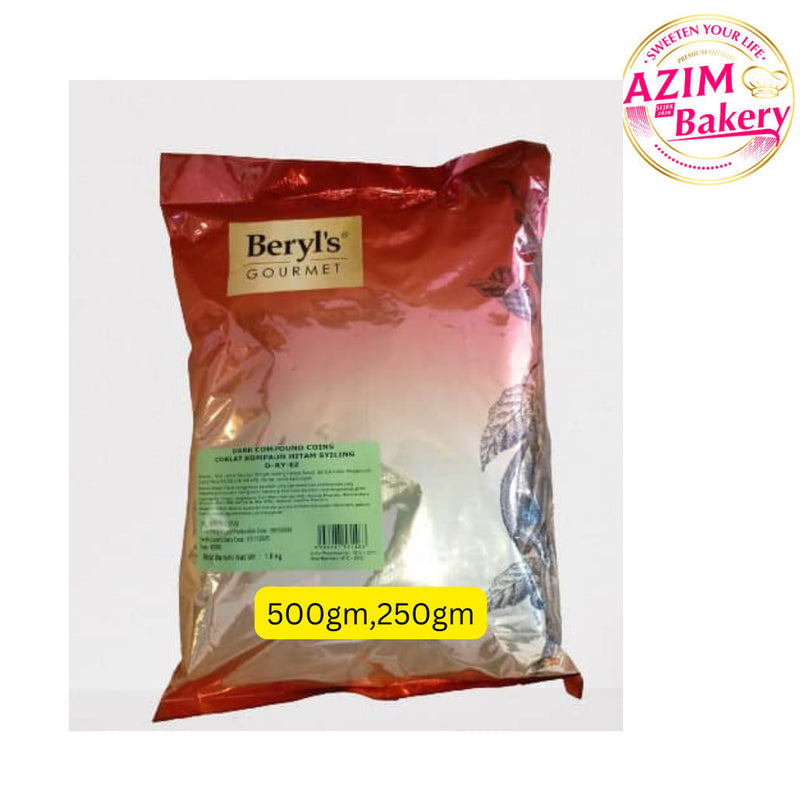 Beryl'S Dark Compound Coins EZ  1.5KG (Halal) by Azim Bakery