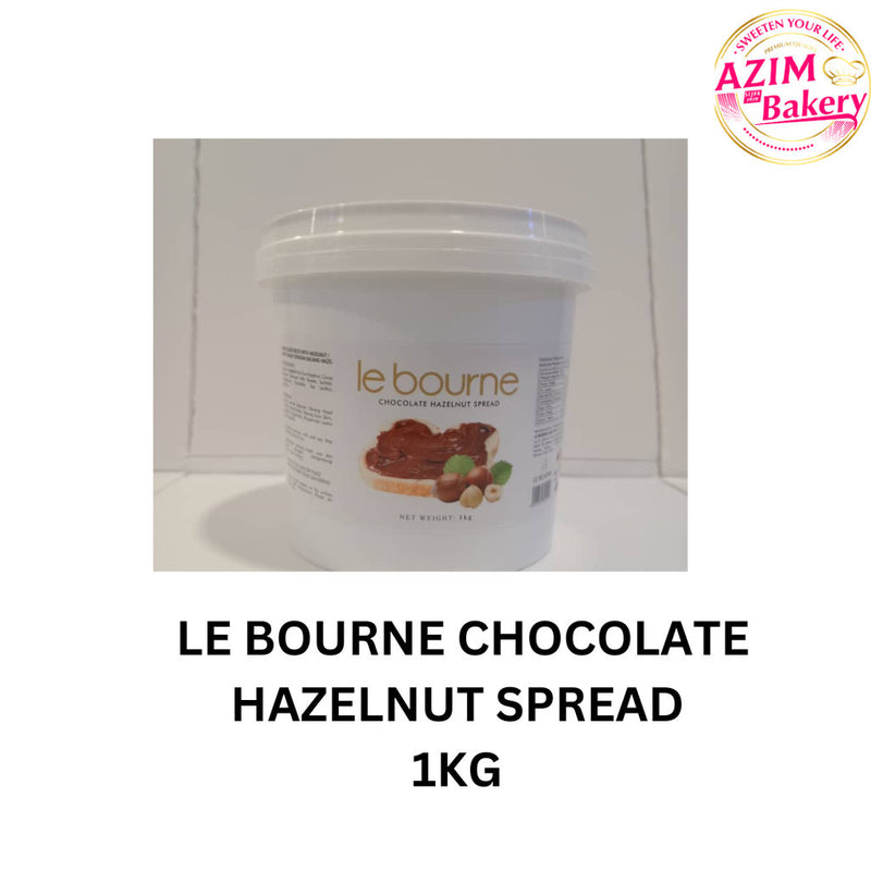 Le Bourne Hazelnut Chocolate Spread 1kg | Le Bourne Chocolate | Coklat Kacang Hazel Spread (Halal) by Azim Bakery