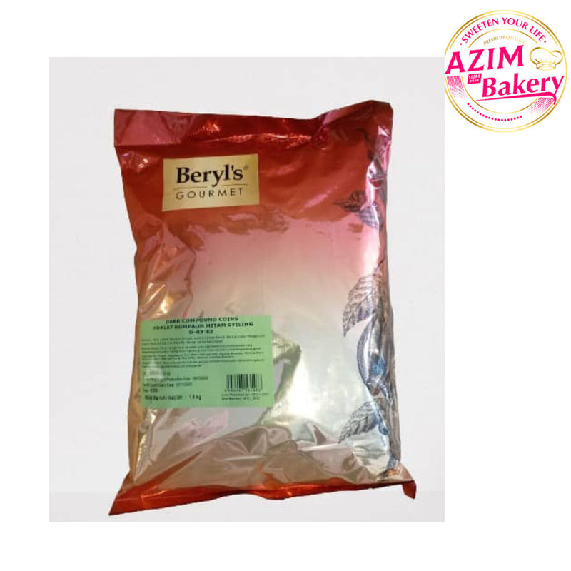 Beryl'S Dark Compound Coins EZ  1.5KG (Halal) by Azim Bakery