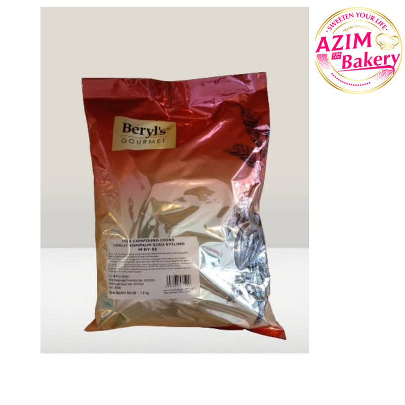 Beryl'S Milk Compound Coin EZ 1.5Kg (HALAL) BY Azim Bakery