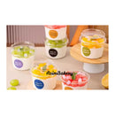 Round Cup 250ml Transparent Disposable PET Plastic Cup Cake Box  Jelly Pudding Dessert Cups With Lid by Azim Bakery