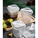 Square Dessert Cup CH 118+ Spoon+Dome Lid (10pcs) | Mousse Cup | Ice Cream Cup | Bekas Ais Krim by Azim Bakery