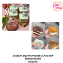 Dessert Cup Dome Lid (10pcs/50PCS) | Mousse Cup | Ice Cream Cup | Bekas Ais Krim by Azim Bakery