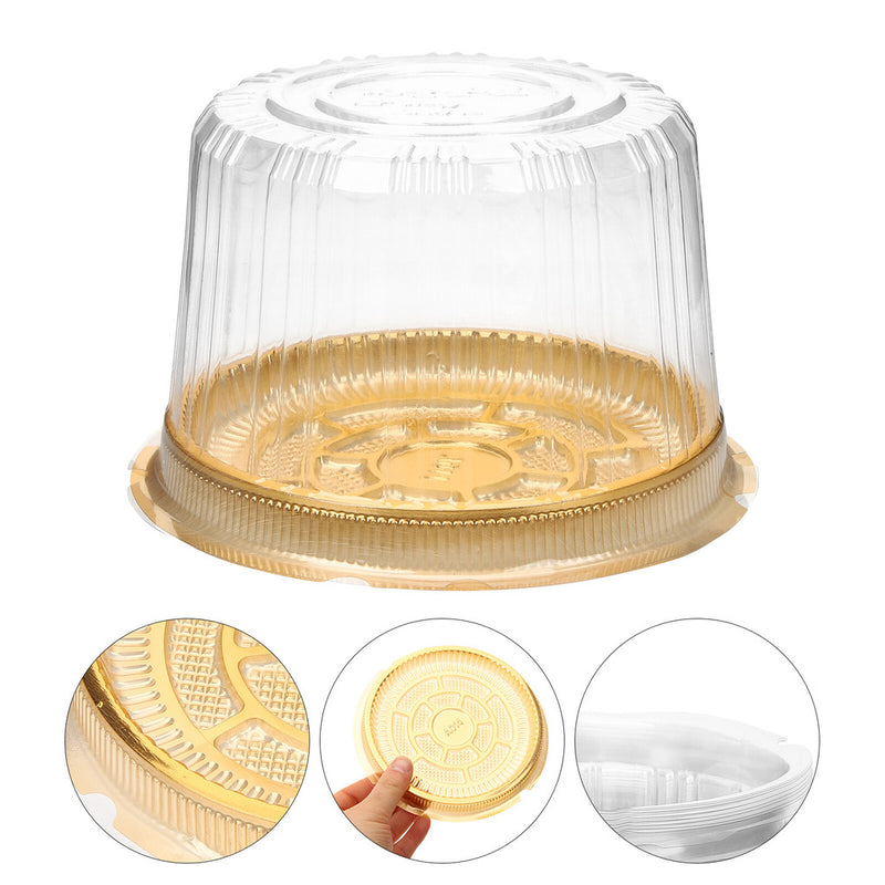 A015 Round Blister 5INCH  Box 50PCS | 10PCS Transparent Round Cake Box | Round Box Container Bekas Kek Mini Bulat