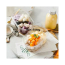 Oval Disposable 500ml Transparent Oval PET Plastic Cake Food Packaging Box with Lid Tiramisu Container By Azim Bakery