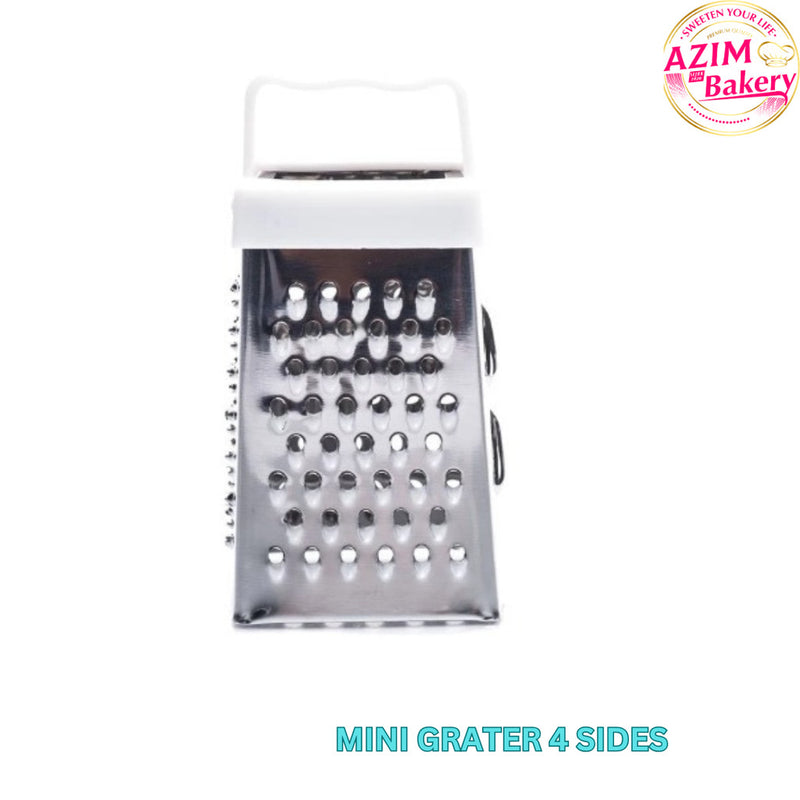 Stainless Steel Mini 4 Sides Grater Multifunction Handheld Grater Slicer Cut Cheese By Azim Bakery