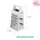Stainless Steel Mini 4 Sides Grater Multifunction Handheld Grater Slicer Cut Cheese By Azim Bakery
