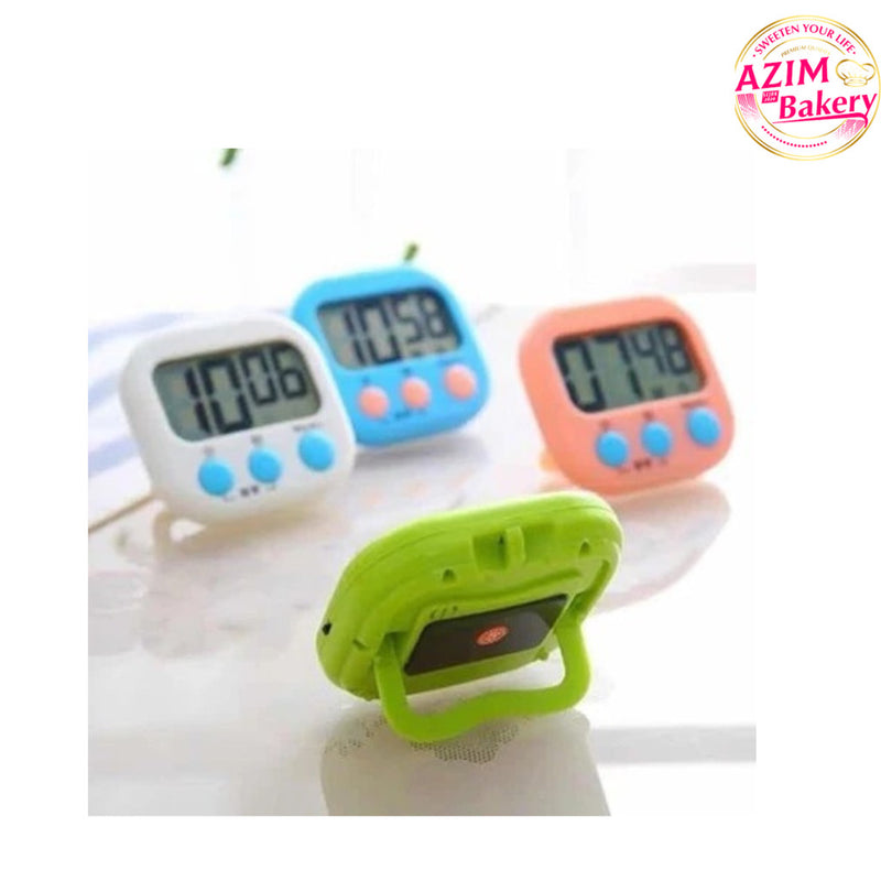 ( RANDOM COLOUR) Kitchen Timer Electronic Magnetic Digital Cooking Stopwatch Coutdown Loud Alarm With Stand Clock