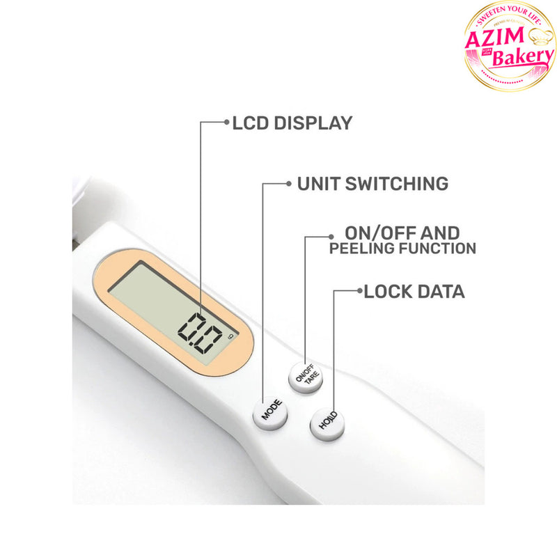 (RANDOM COLOUR) Digital Measuring Spoon Scale Electronic Spoon Weight  500g/0.1g  Baking Spoon Scale BY AZIM BAKERY