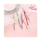 Curve Spiral Shape Candle 6pcs/Set 17cm  Metallic Rainbow Candle Birthday Candle Cake Topper  by Azim Bakery