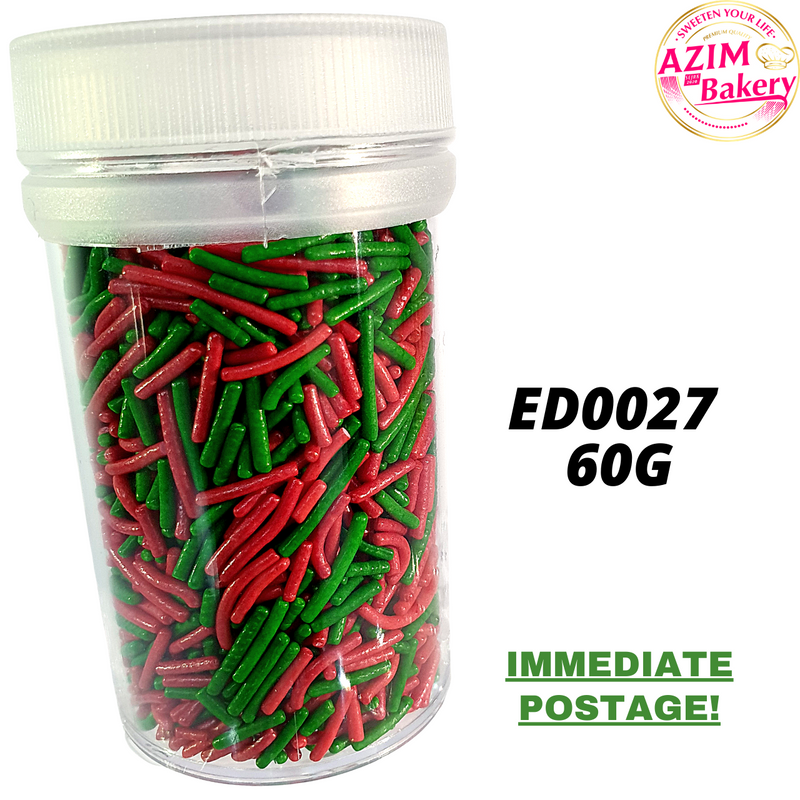 Christmas Color Rice Sprinkles 60g