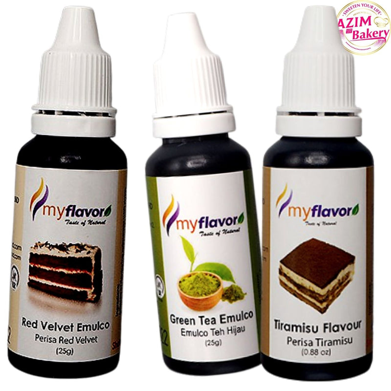 Myflavor Emulco 25g |TIRAMISU | GREEN TEA | RED VELVET | MOCHA |  BUTTERSCOTCH