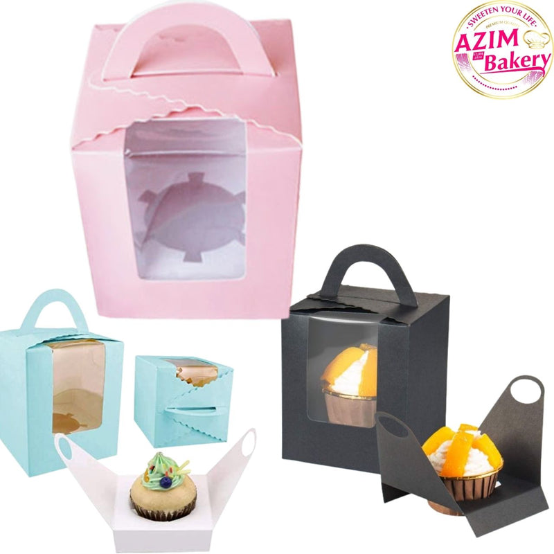 Cupcake Single Box With Holder (1PC)