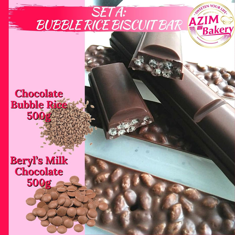 Set Raya Bubble Rice Biskut Bar Coklat