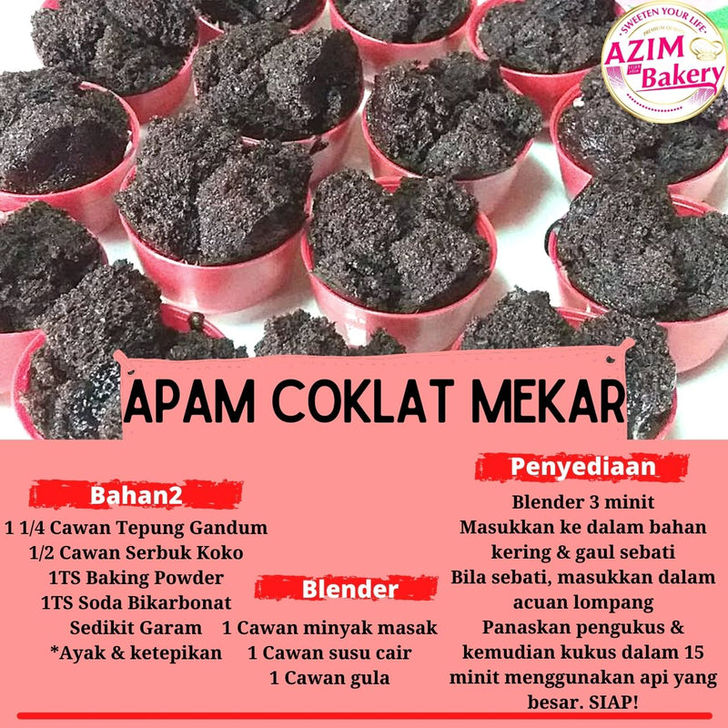 Set Apam Coklat Kukus