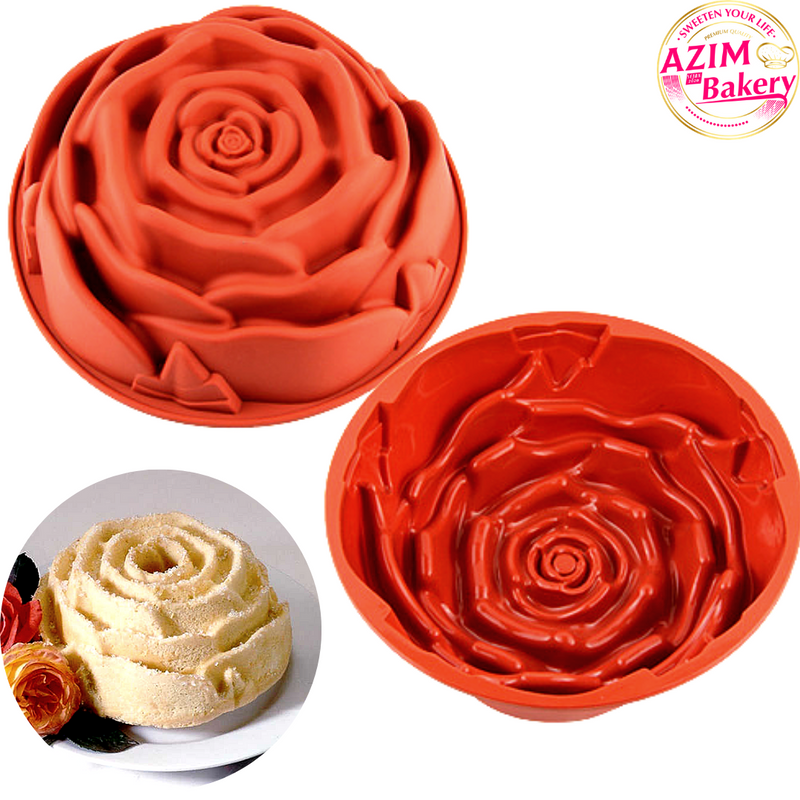 Rose Silicone Mold Cake