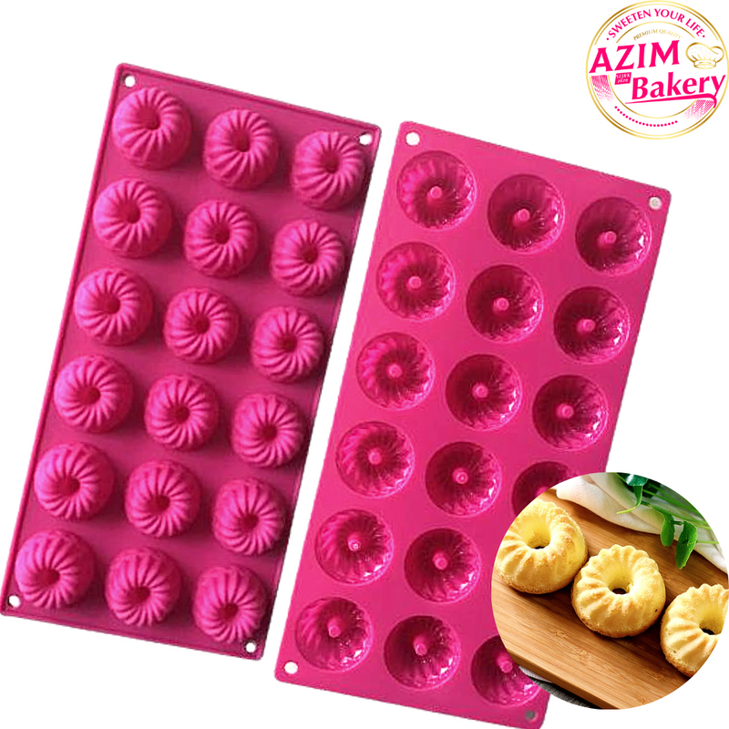 Acuan 18 Cavity Chiffon Silicone Mold