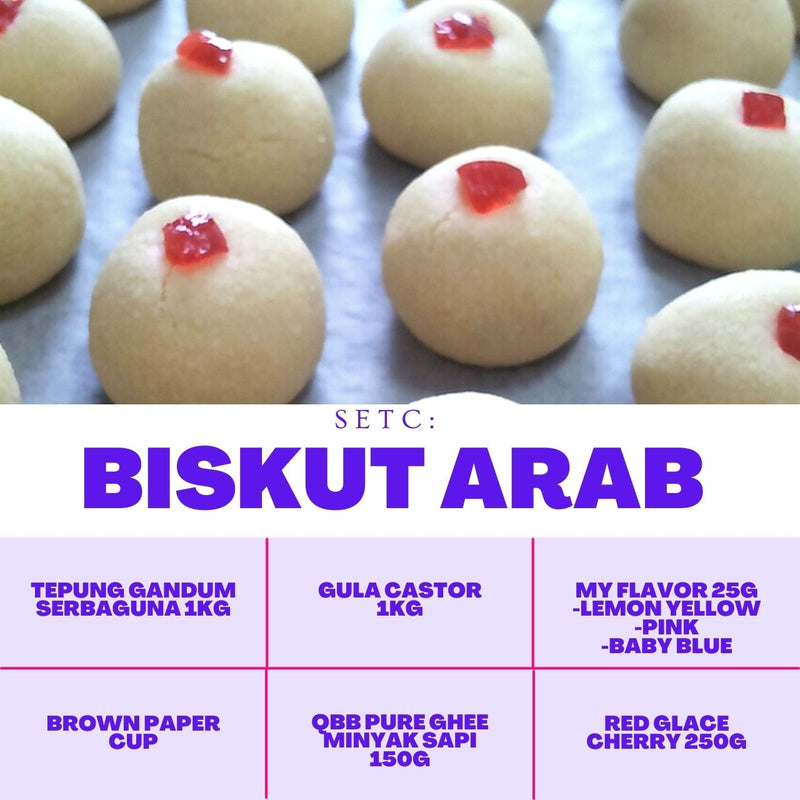 Set Raya Biskut Arab Suji Kacang