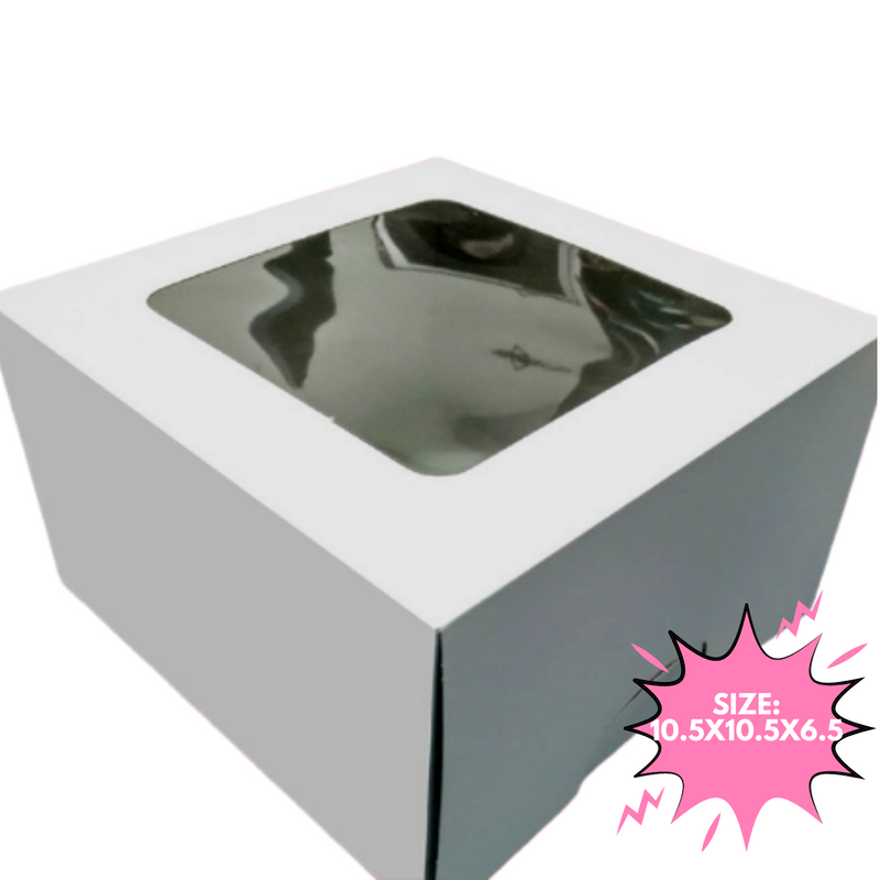 Cake Box Window (White)