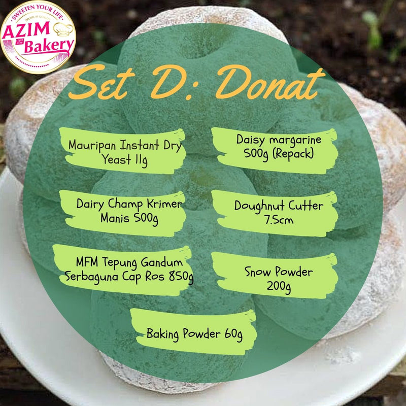 Set Donat With Doughnut Silicone Mold Donut Cutter