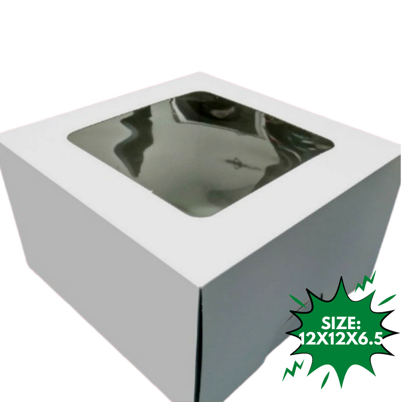 Cake Box Window (White)