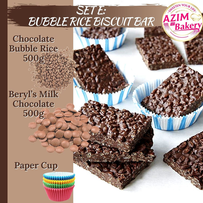 Set Raya Bubble Rice Biskut Bar Coklat