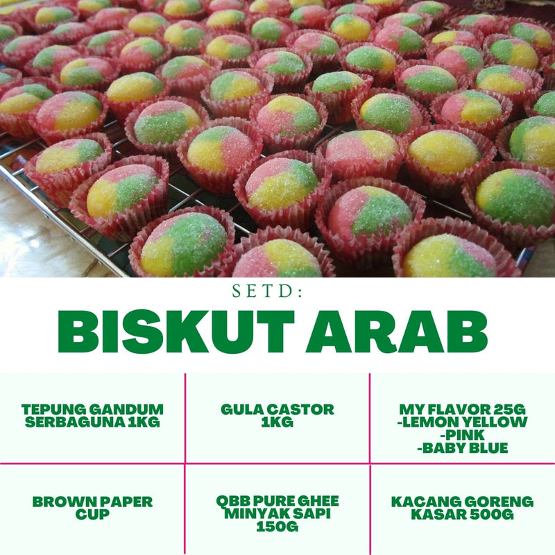 Set Raya Biskut Arab Suji Kacang