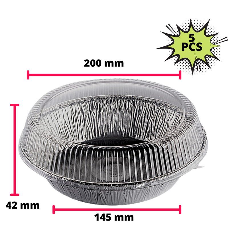 Aluminium Tray Round 3416-P (5pcs)