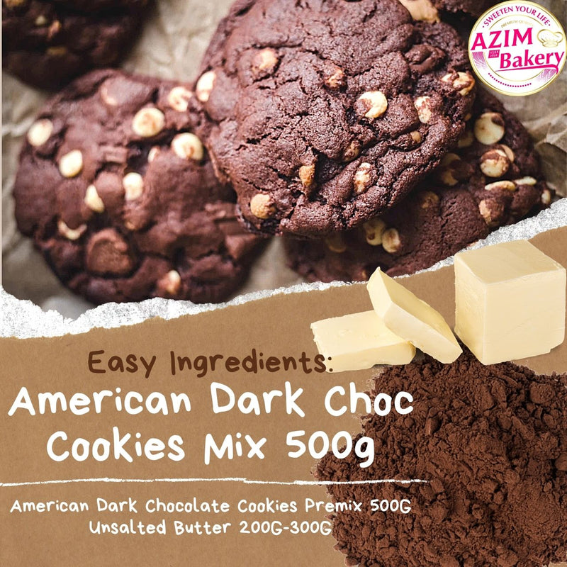 Set Raya American Dark Chocolate Chip Cookies Premix