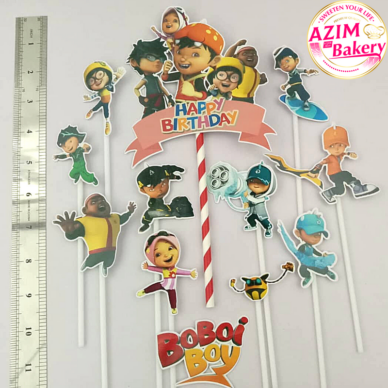 Boboiboy Set Cake Topper